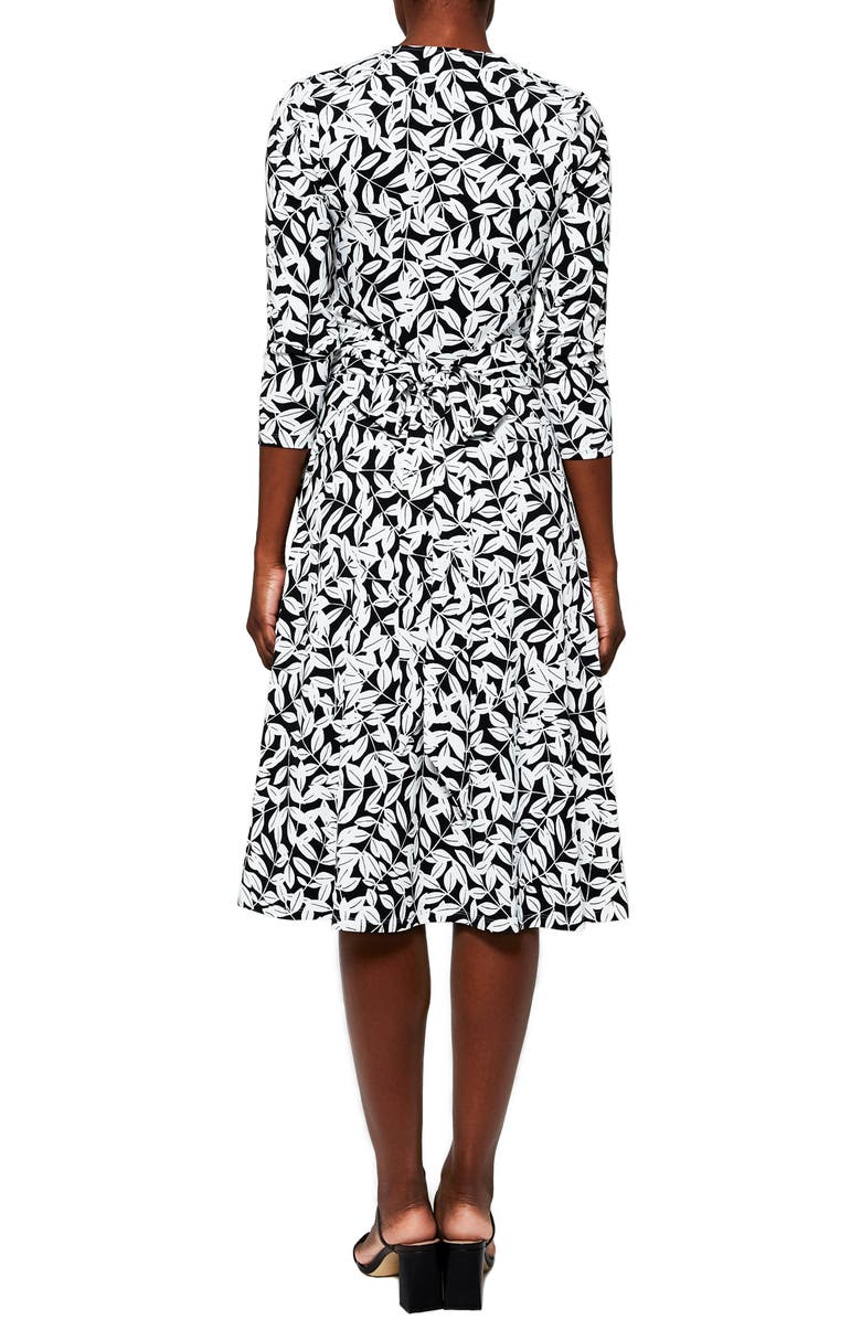 Leota Eliza Long Sleeve V-Neck Midi Dress, Alternate, color, 