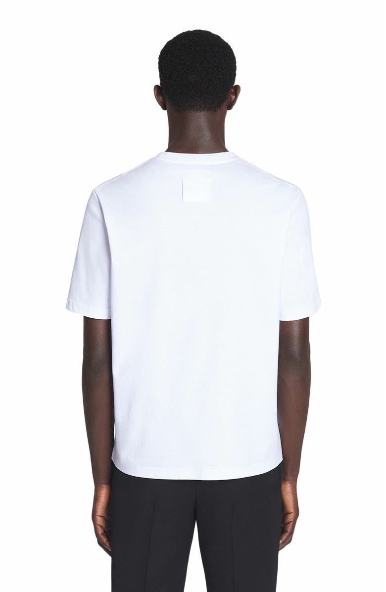 Lanvin Embroidered T-Shirt, Alternate, color, Optic White