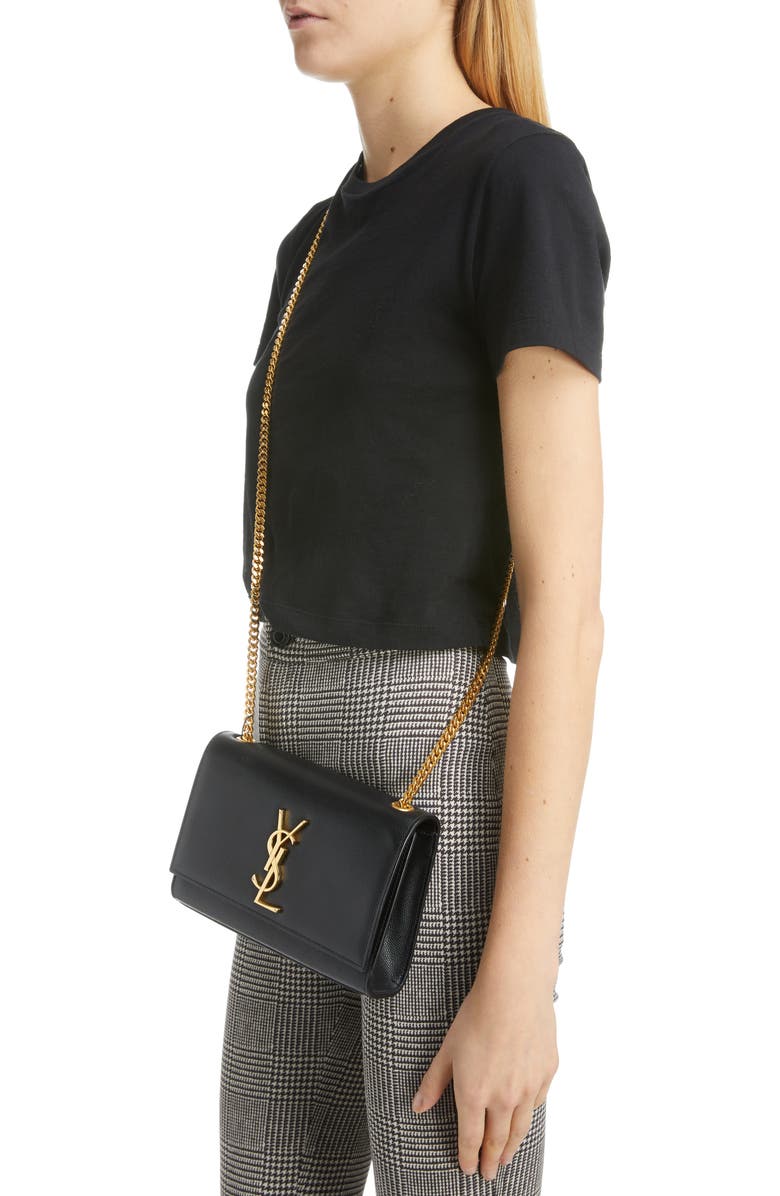 Saint Laurent Small Kate Chain Crossbody Bag, Alternate, color,