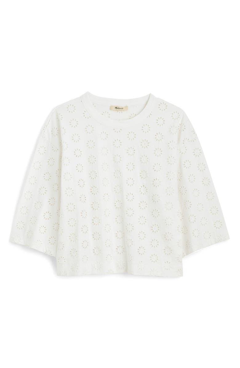 Madewell Embroidered Boxy T-Shirt, Alternate, color, White