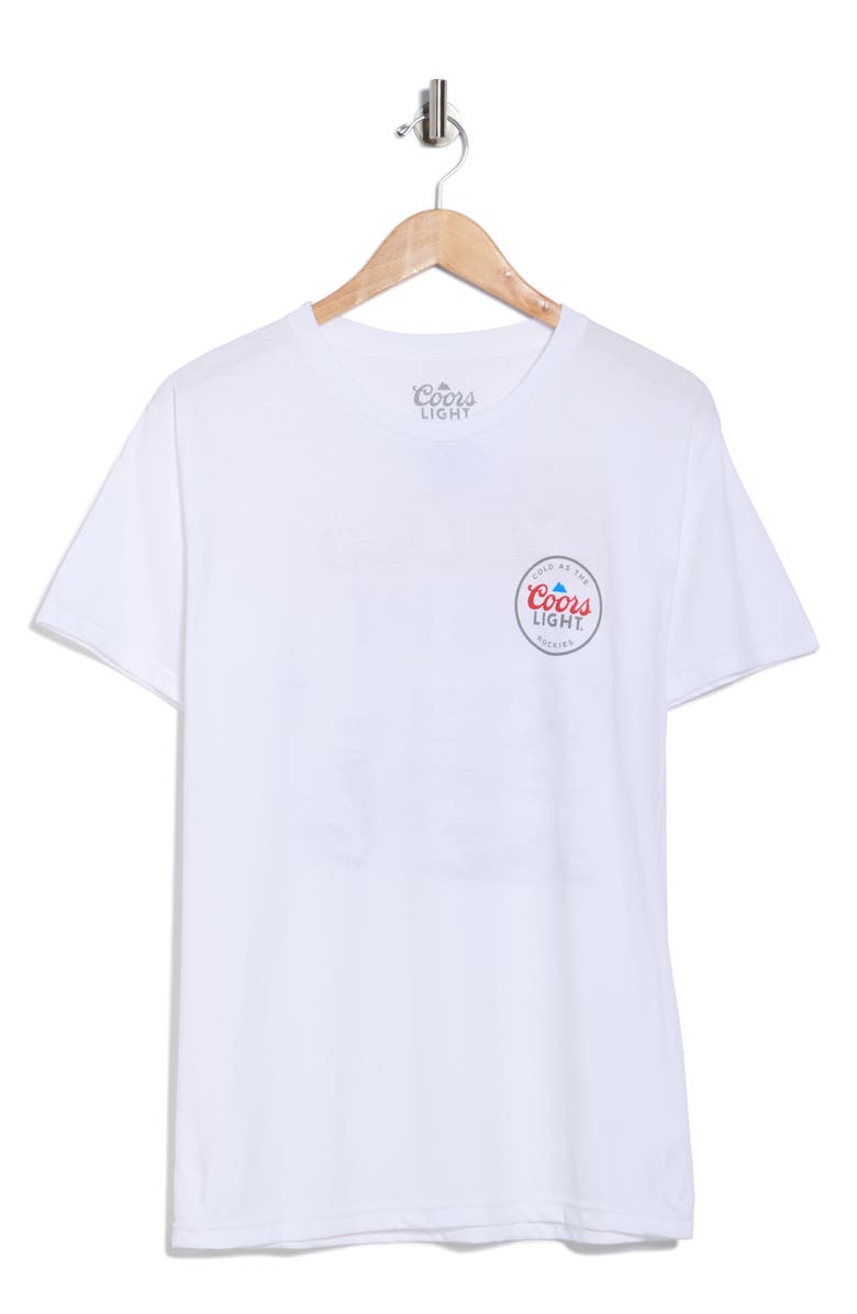 The Forecast Agency Coors Light Summit Cotton Graphic T-Shirt, Alternate, color, White