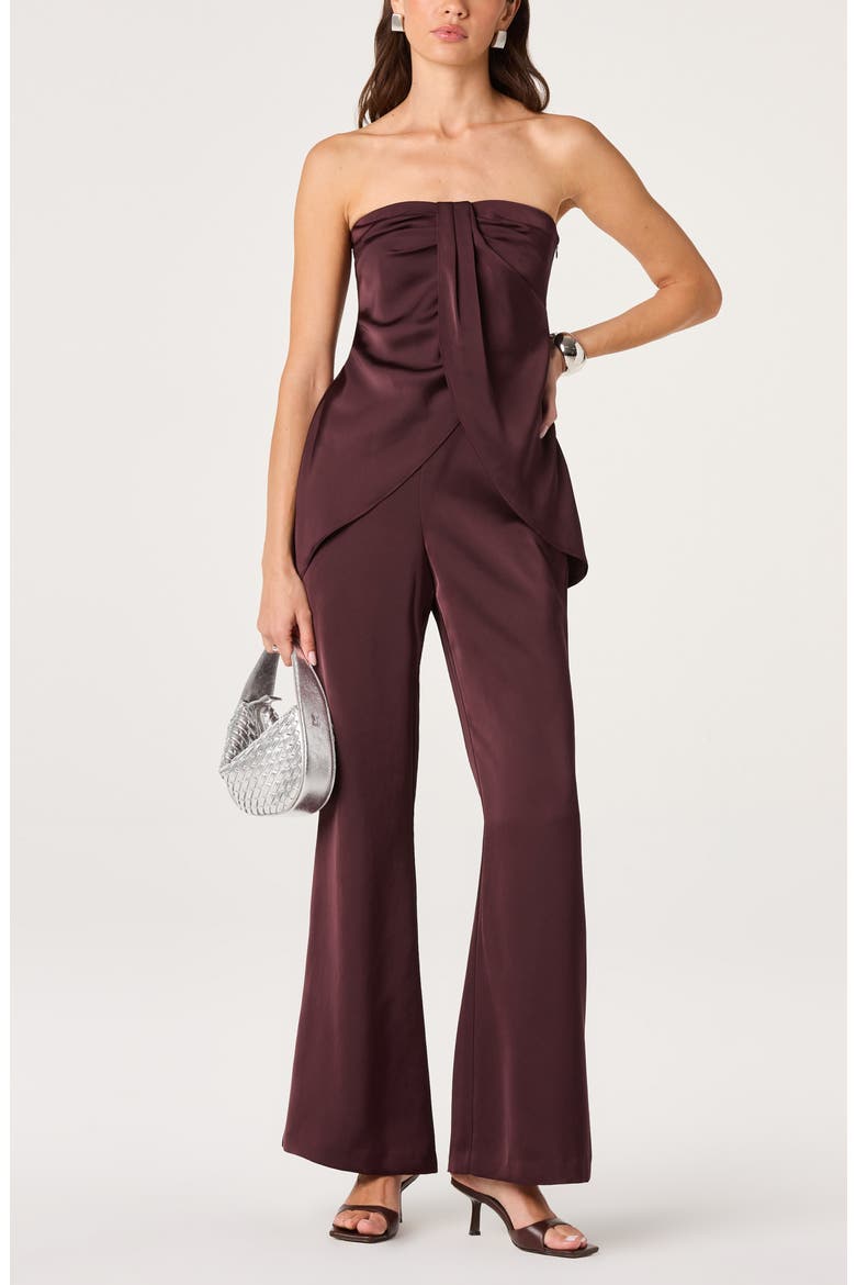 Keona Flare Leg Pants, Alternate, color, RAISIN