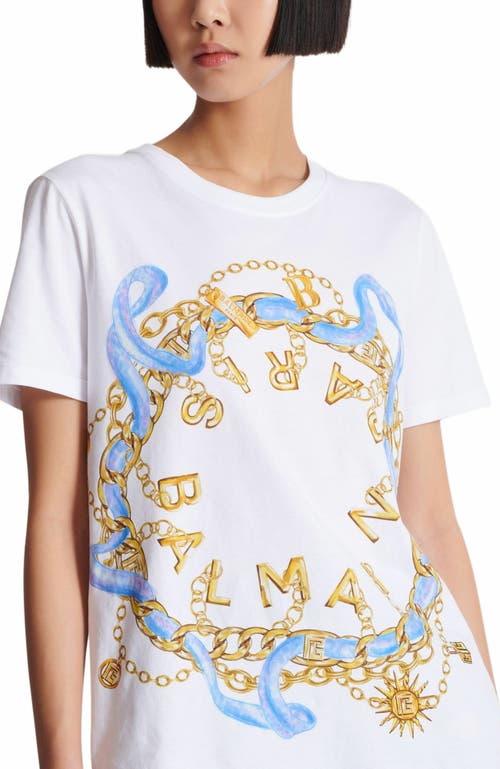 Balmain Paris Chain Print T-shirt