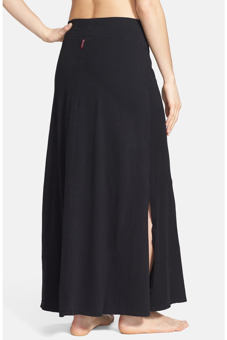 A-Line Maxi Skirt, Alternate, color, BLACK