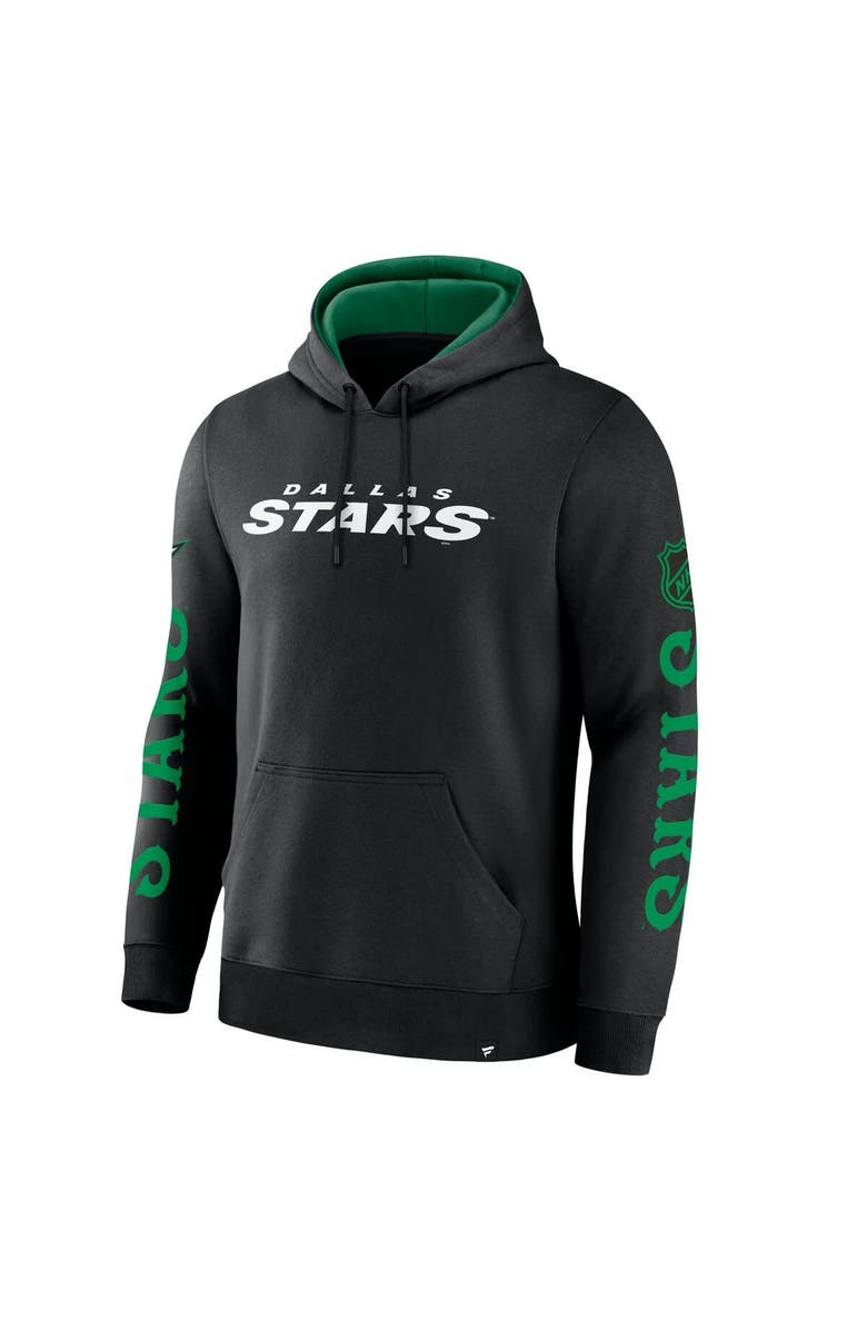 FANATICS Men's Fanatics Black Dallas Stars Big City Legacy Fleece Pullover Hoodie, Alternate, color, 