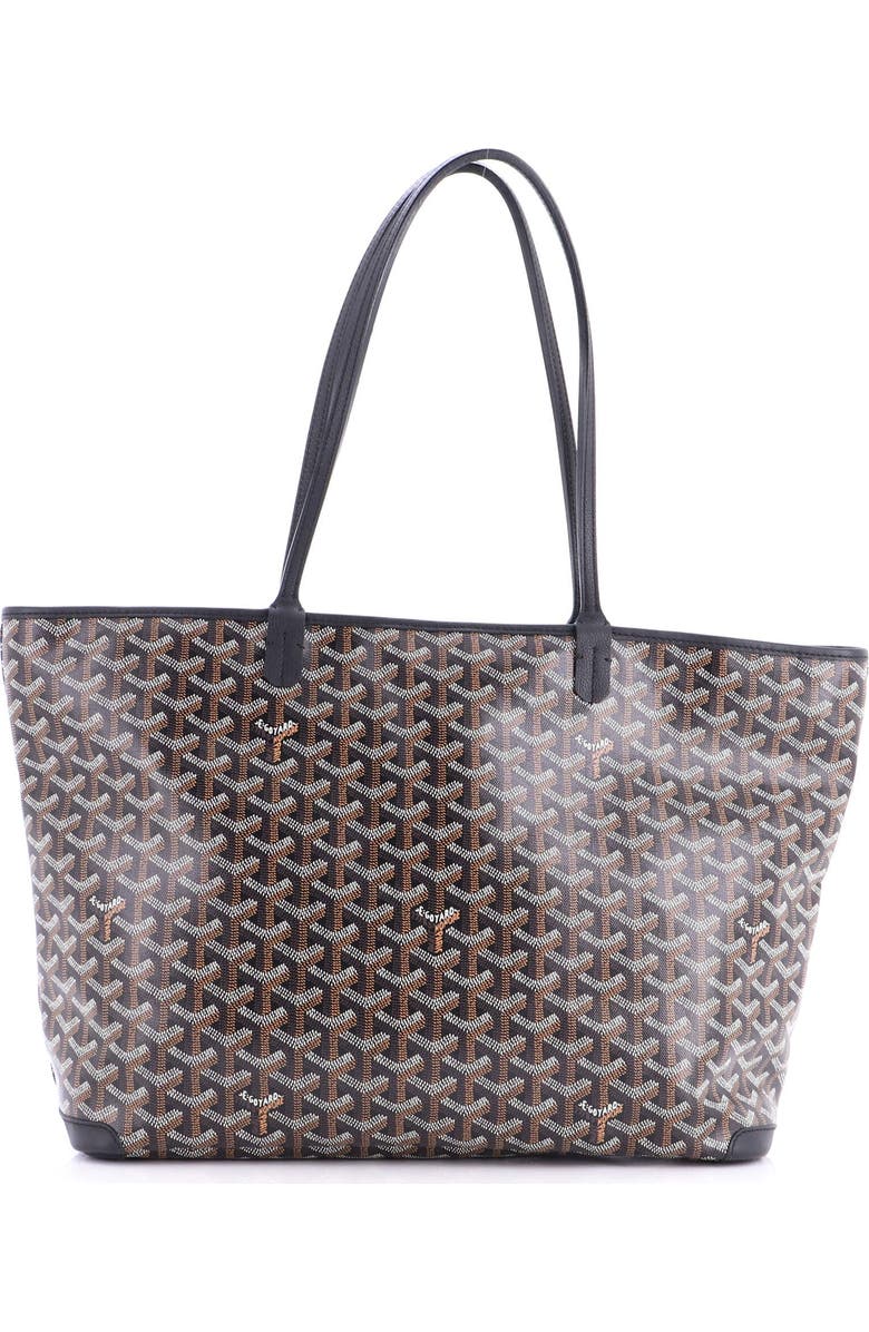 Pre-Owned Goyard Artois Tote Coated Canvas GM, Main, color, Black