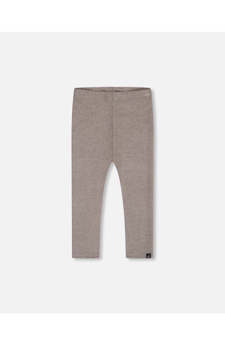 Deux par Deux Girl's Super Soft Rib Leggings Grey Mix, Main, color, 