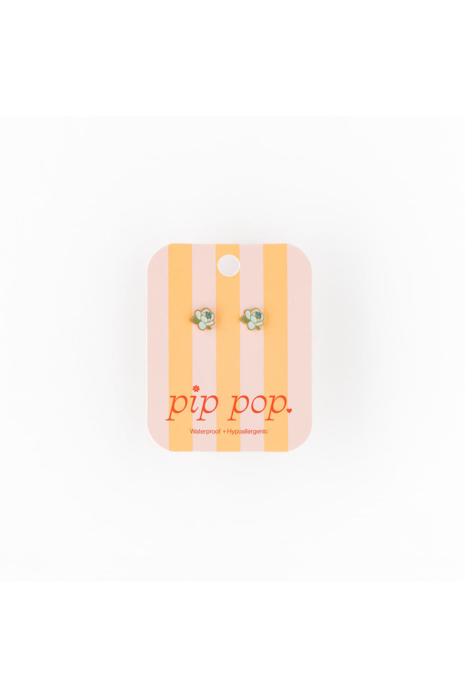 Pip Restaurant Pip Pop Blue Rose Hypoallergenic Flatback Stud Earrings | Nordstrom