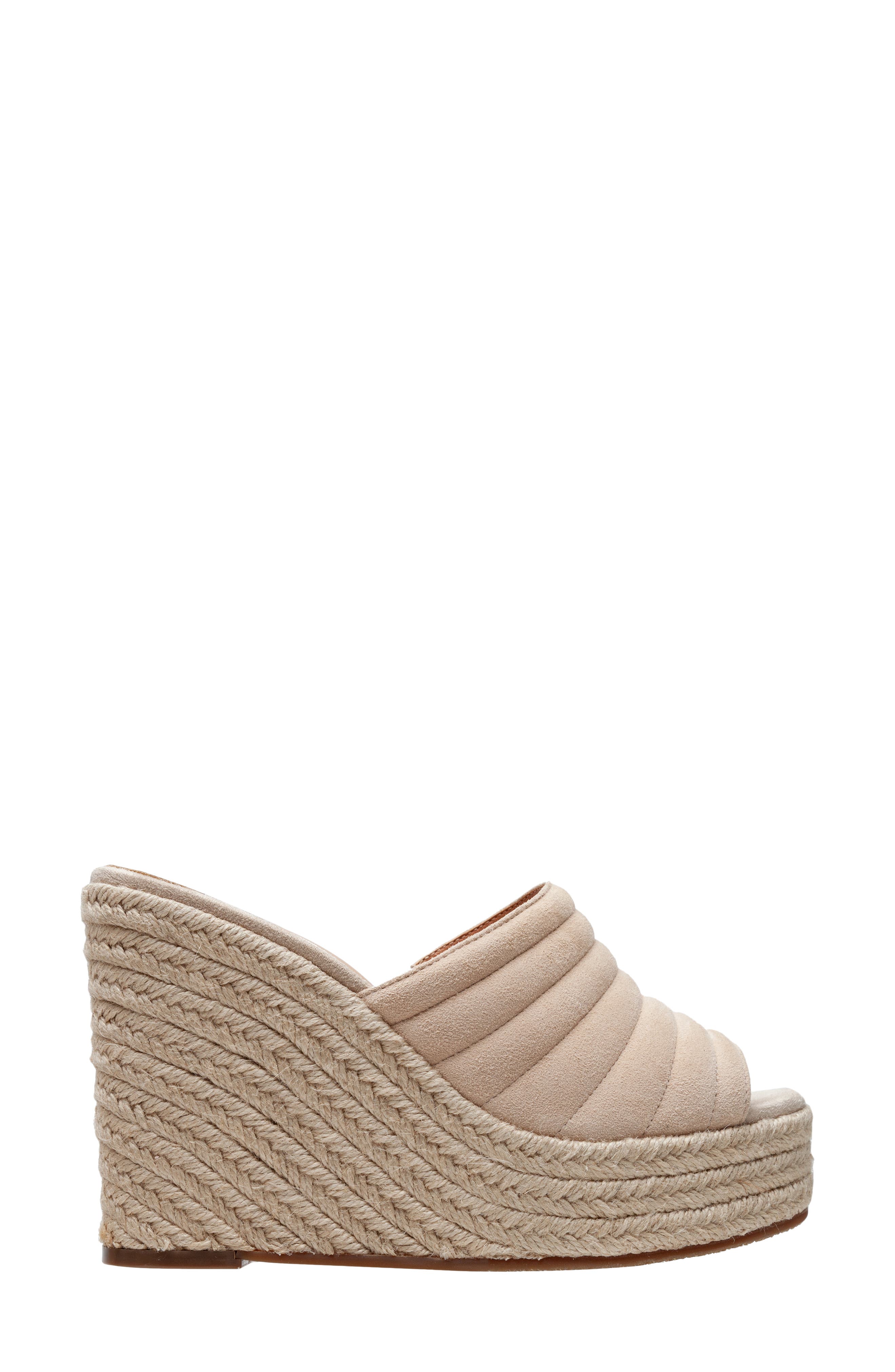 Gogo Platform Wedge Sandal, Alternate, color, NUDE