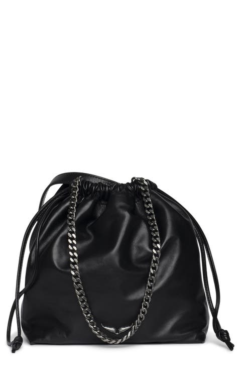 Rock Today Smooth Lambskin Leather Bucket Bag