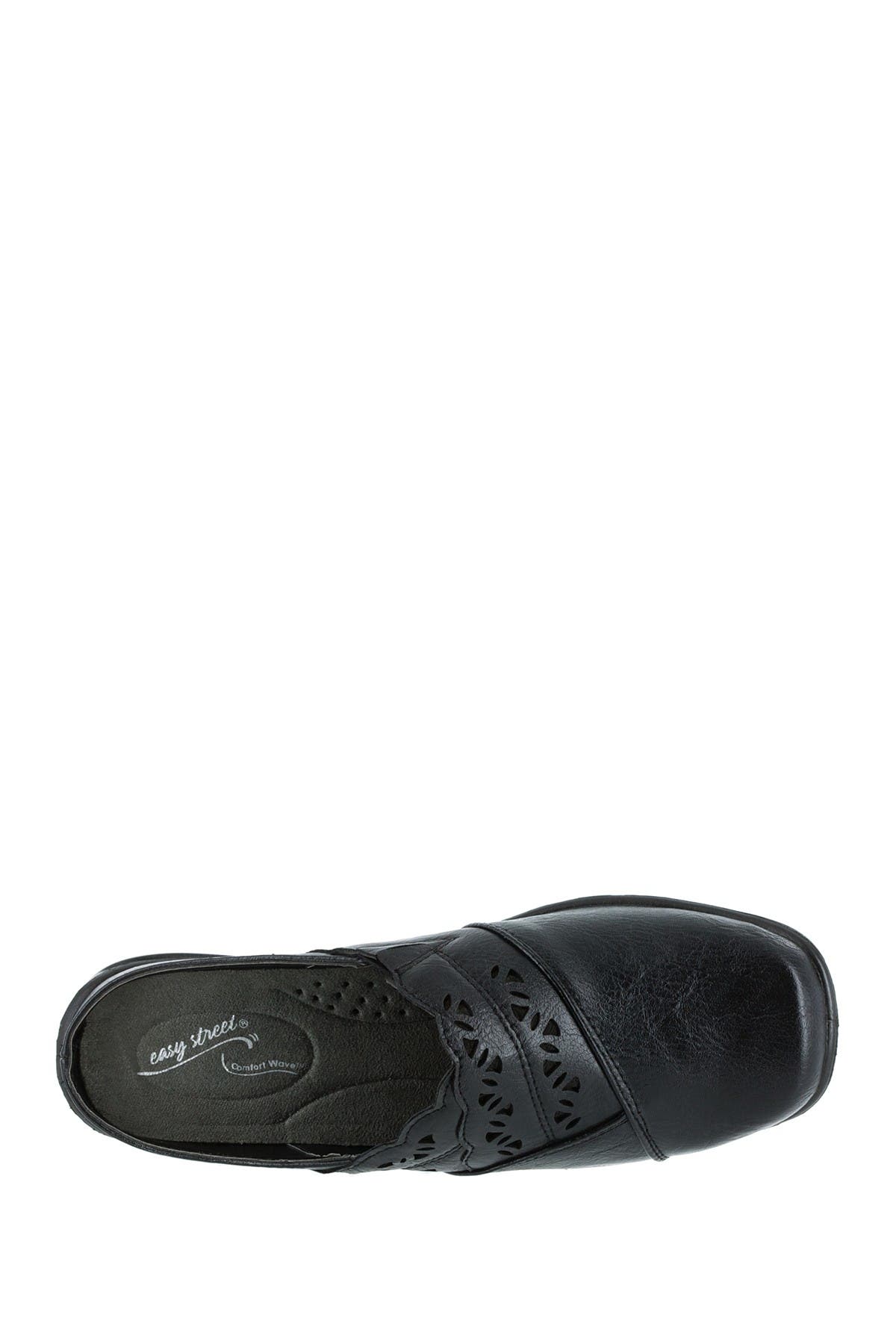 EASY STREET Forever Perforated Mule - Multiple Widths Available, Alternate, color, Black