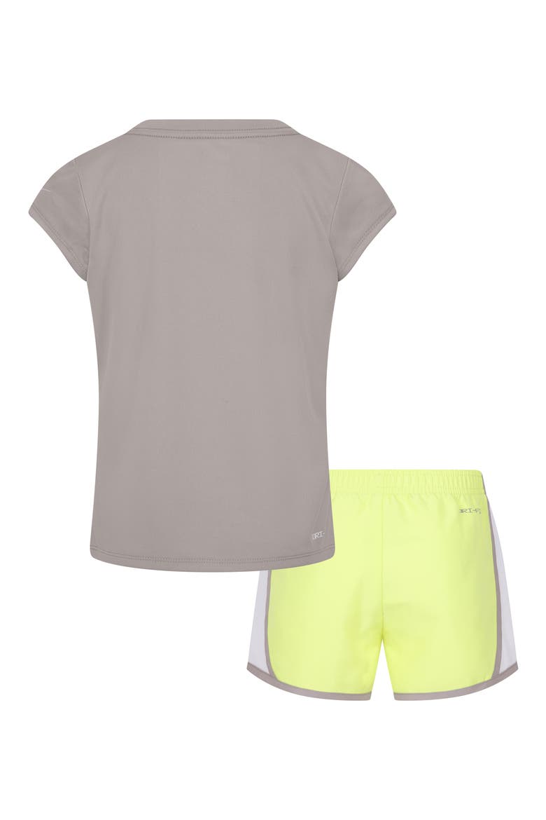 Kids' Essentials Tempo Graphic T-Shirt & Shorts Set, Alternate, color, NIKE LIGHT LEMON TWIST