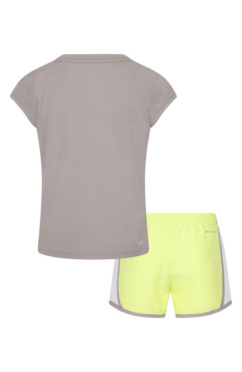 Nike Kids' Essentials Tempo Graphic T-shirt & Shorts Set In Gray