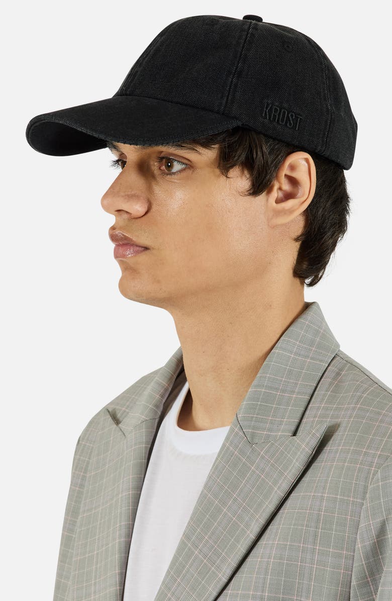 KROST Denim Adjustable Baseball Cap, Alternate, color, Dark Wash