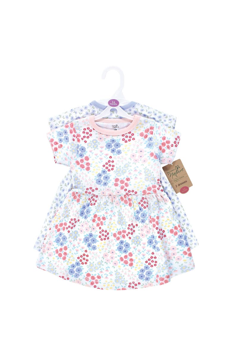 Touched by Nature Organic Cotton Dresses Featuring Both Short and Long Sleeves, Alternate, color, Flower Market