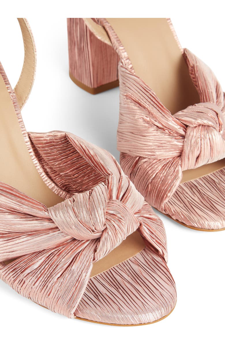 LK Bennett Eliana Plissé Sandal, Alternate, color, Pink