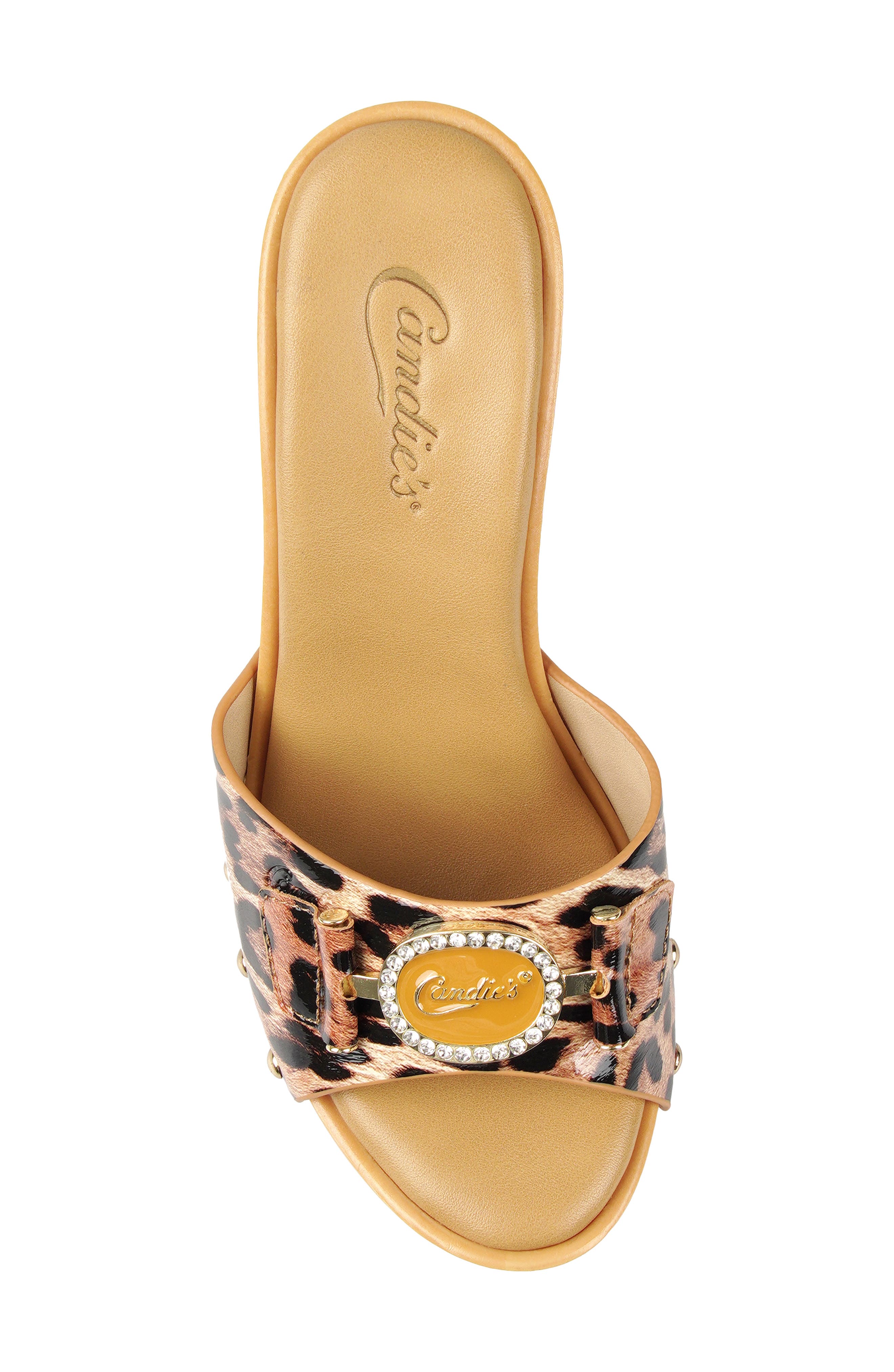 Candie's Lorenna Platform Sandal, Alternate, color, Leopard Print