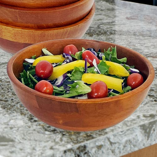 Frieling Rubberwood Conical Bowl, Small 2.5-inch X 7-inch Diameter In Brown