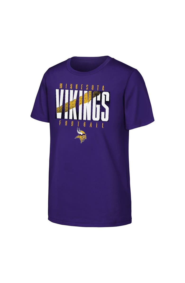 Outerstuff Youth Outerstuff Purple Minnesota Vikings Posterize T-Shirt, Alternate, color, Purple