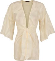 ViX Paula Hermanny Perola Tie Front Cover-Up