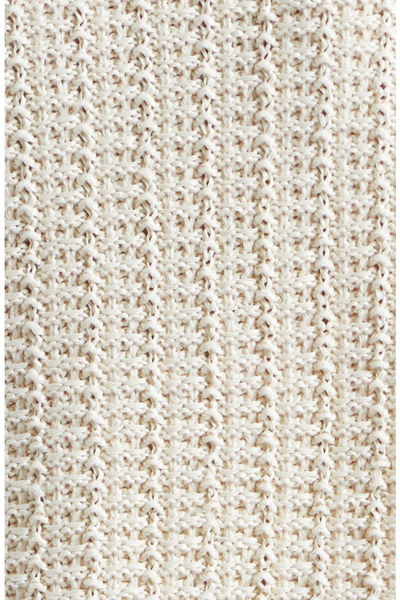 Fringe Cotton Blend Cardigan, Alternate, color, IVORY