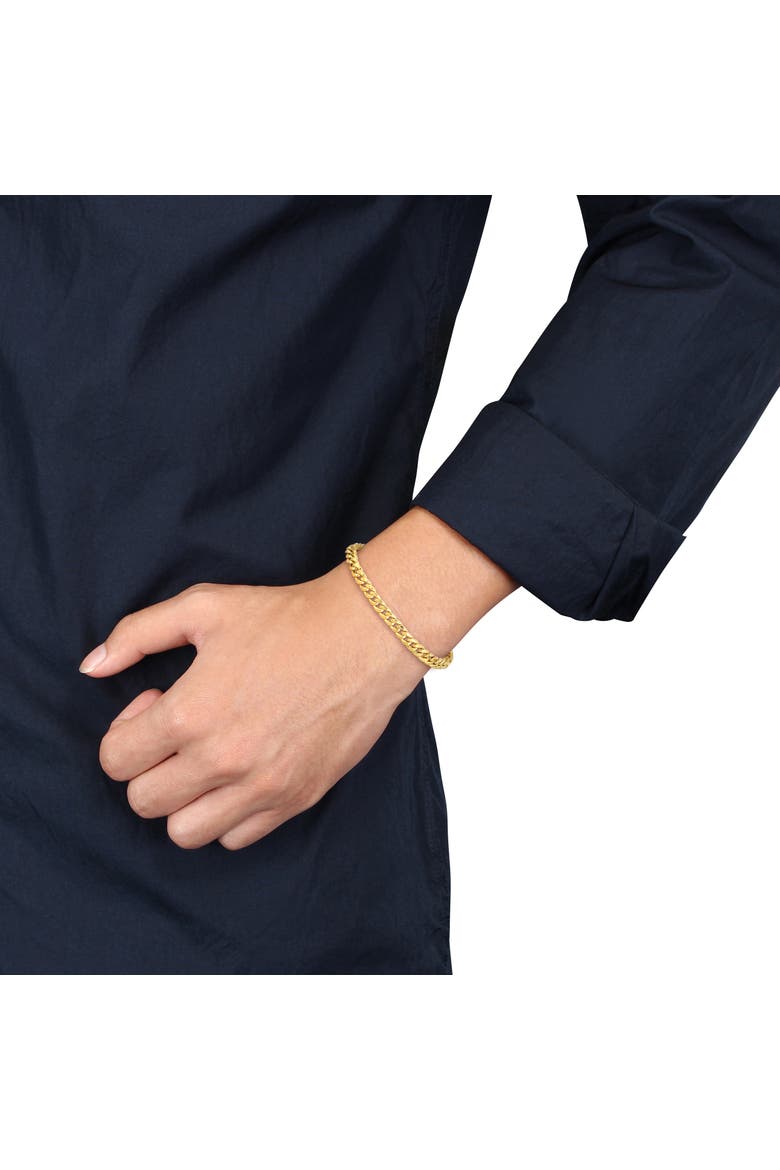 Miami Cuban Link Chain Bracelet 10k Gold, Alternate, color, Yellow Gold