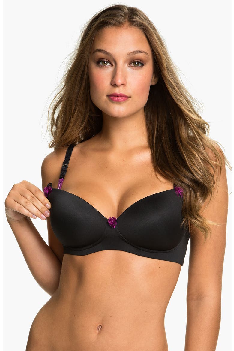 Cake 'Toffee' Convertible Contour Flexi-Wire Nursing Bra, Main, color, BLACK
