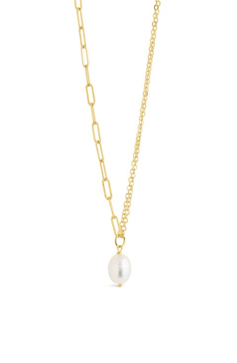 River Pearl Mixed Chain Necklace