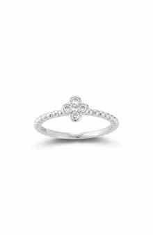 Clover Moissanite Ring
