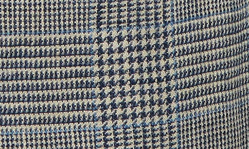 Ralph Lauren Purple Label Kent Hand Tailored Plaid Linen Blazer In Navy/cream W/cf Oc