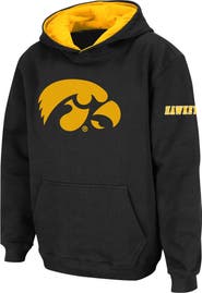 STADIUM ATHLETIC Youth Stadium Athletic Black Iowa Hawkeyes Big Logo Pullover Hoodie