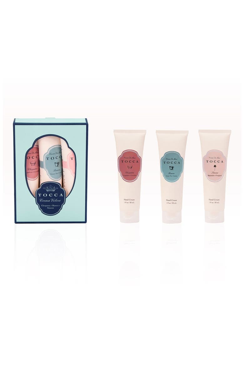 'Crema Voloce' Hand Cream Trio, Main, color, NO COLOR