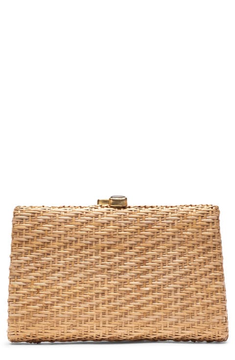 Stella Rattan Clutch