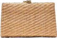 Frances Valentine Stella Rattan Clutch