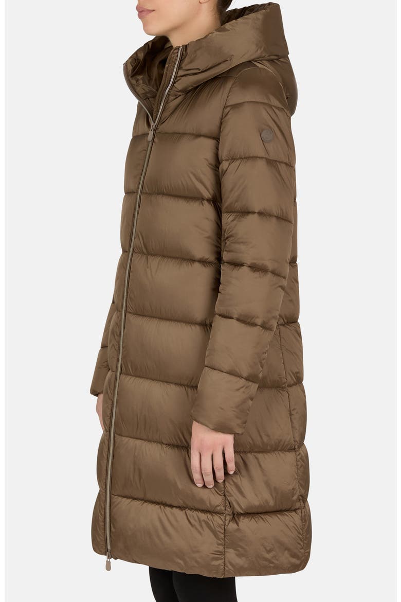 Water Repellent Puffer Jacket with Removable Hood, Alternate, color, COFFEE BROWN