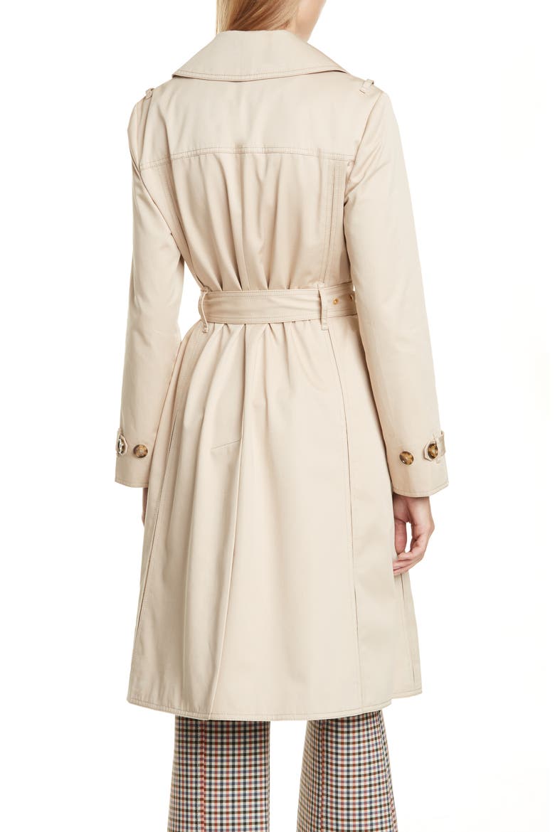 Gemini Trench Coat, Alternate, color, SAFARI