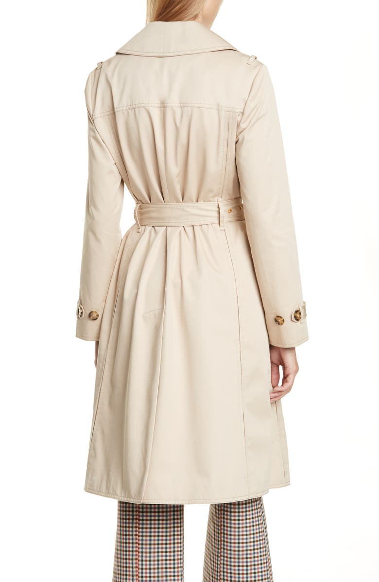 Tory Burch Gemini Trench Coat, Alternate, color,