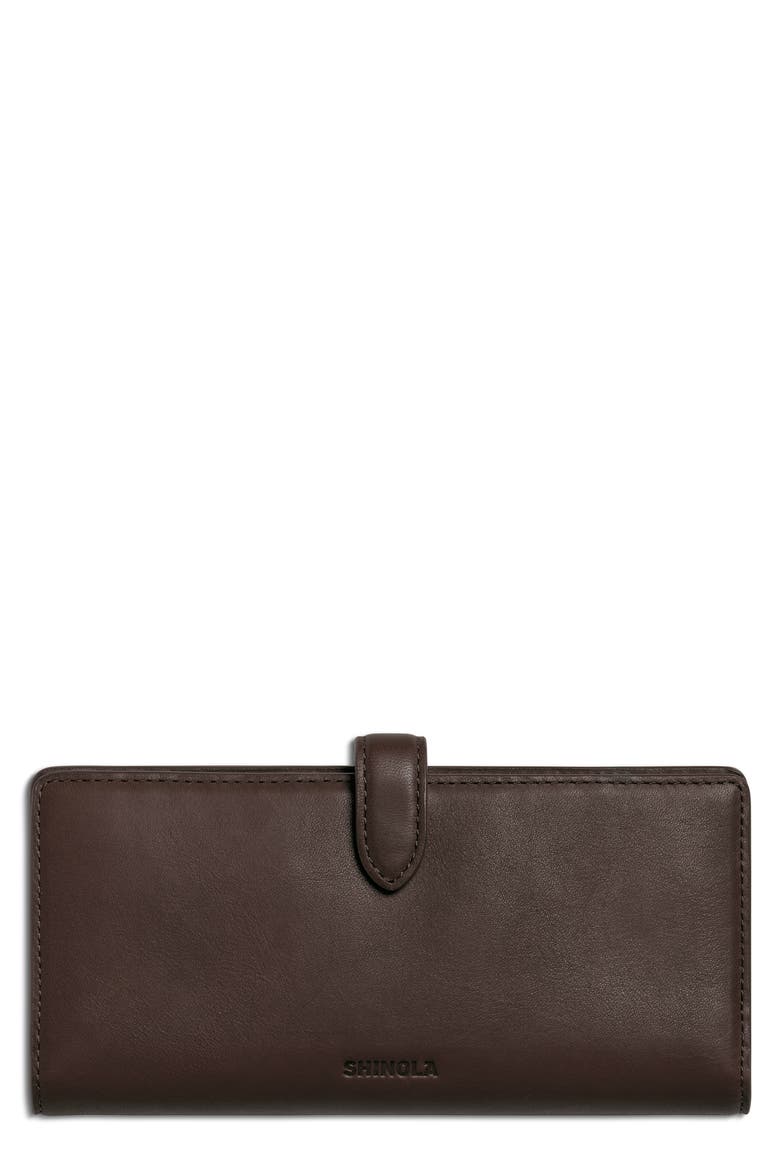 Continental Snap Leather Continental Wallet, Main, color, BROWN