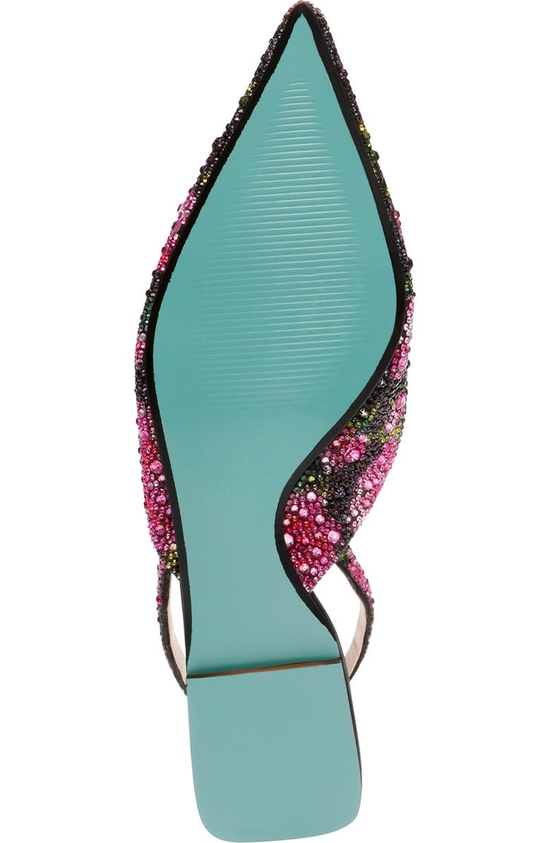 Betsey Johnson Vance Pointed Toe Slingback Flat, Alternate, color,