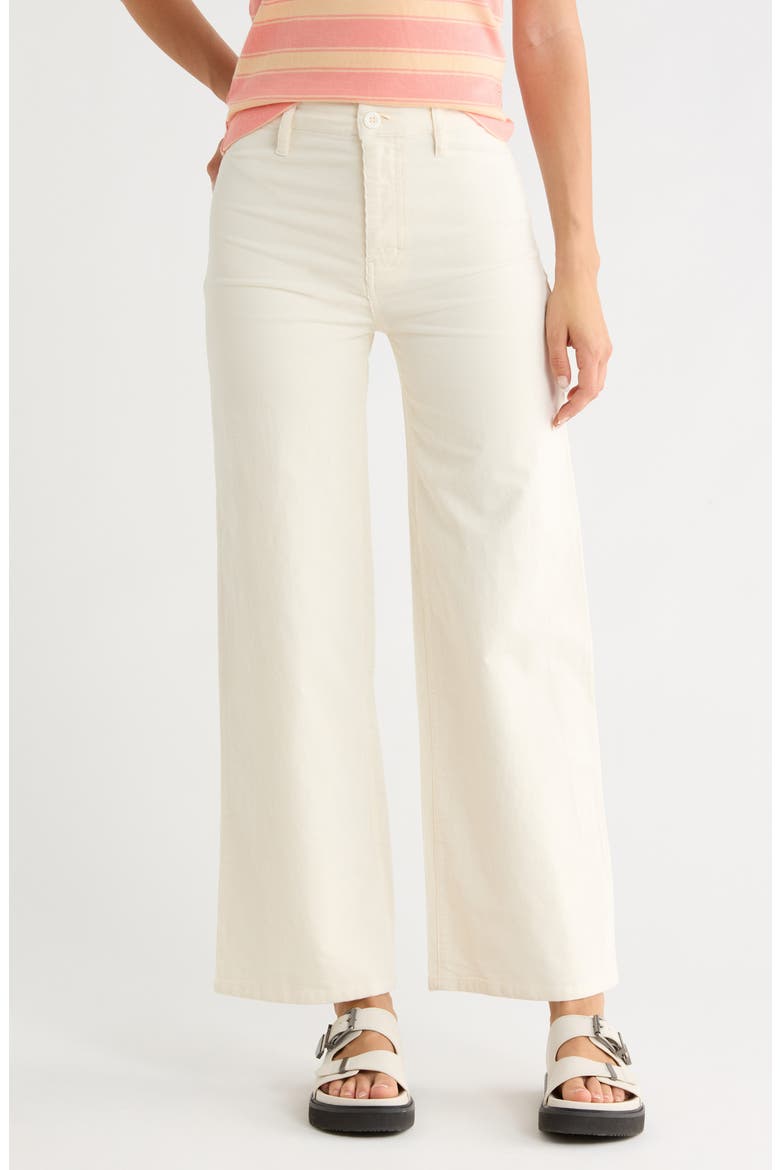 Wide Leg Corduroy Pants, Main, color, OFF WHITE