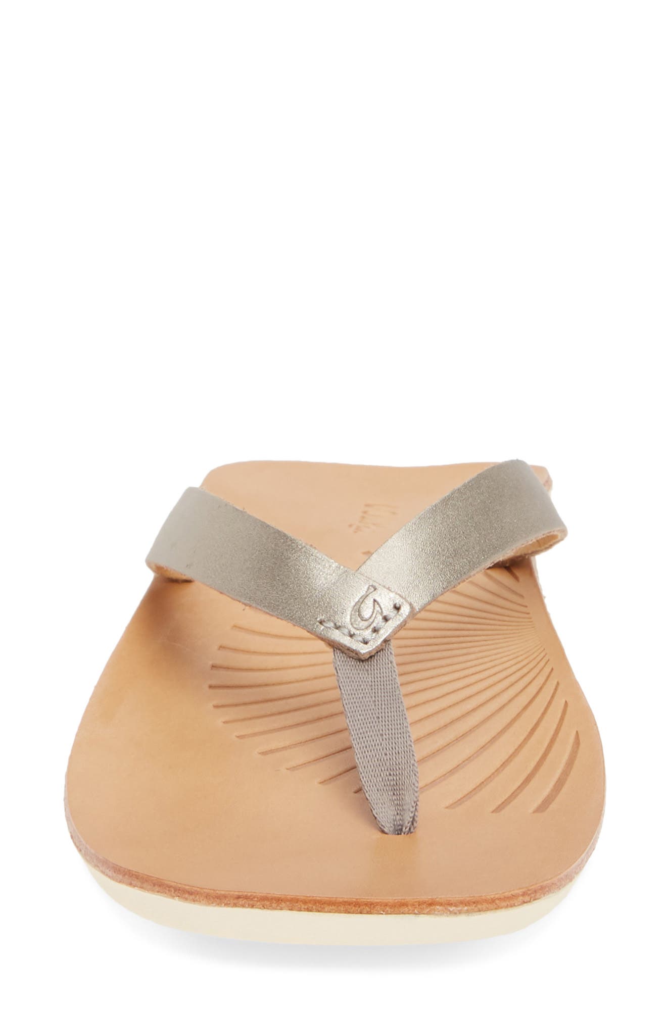 Iwi Flip Flop, Alternate, color, SILVER LEATHER