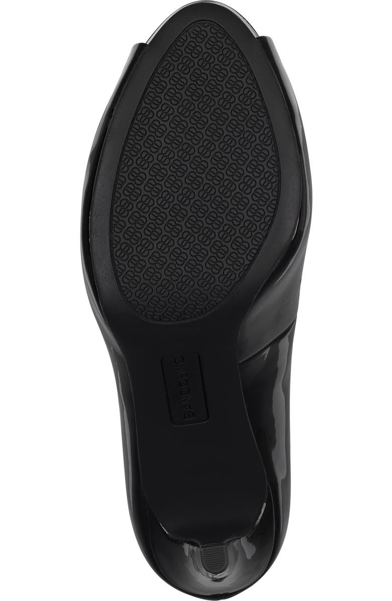 Bandolino Rainaa Peep Toe Pump, Alternate, color, Black Patent