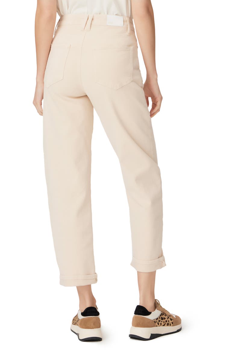 PAIGE Alexis High Waist Ankle Barrel Cargo Jeans, Alternate, color, Blndsand