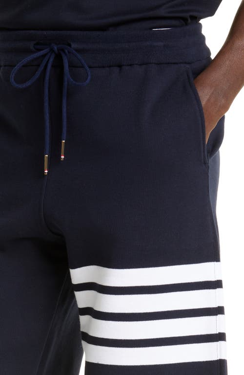 Thom Browne Four Bar Sweat Shorts In White