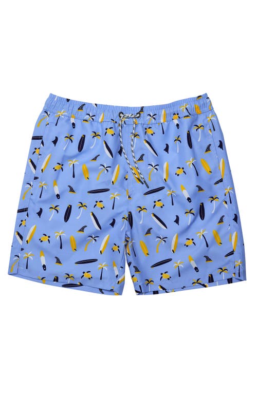 Snapper Rock Printed Swim Shorts In Blue