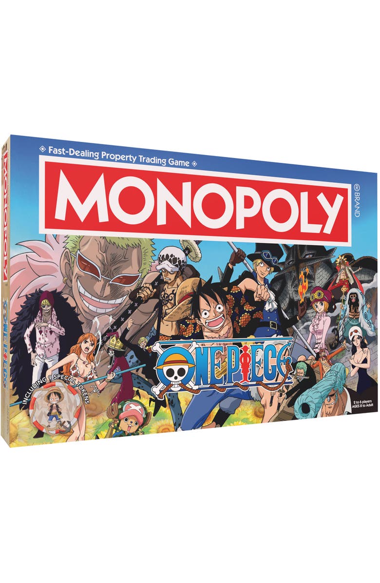 Monopoly One Piece Strategy Board Game, Ages 8+, Main, color, Multicolored