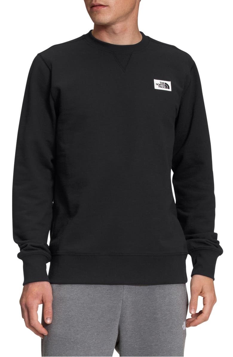 The North Face Heritage Patch Crewneck Sweatshirt, Main, color,