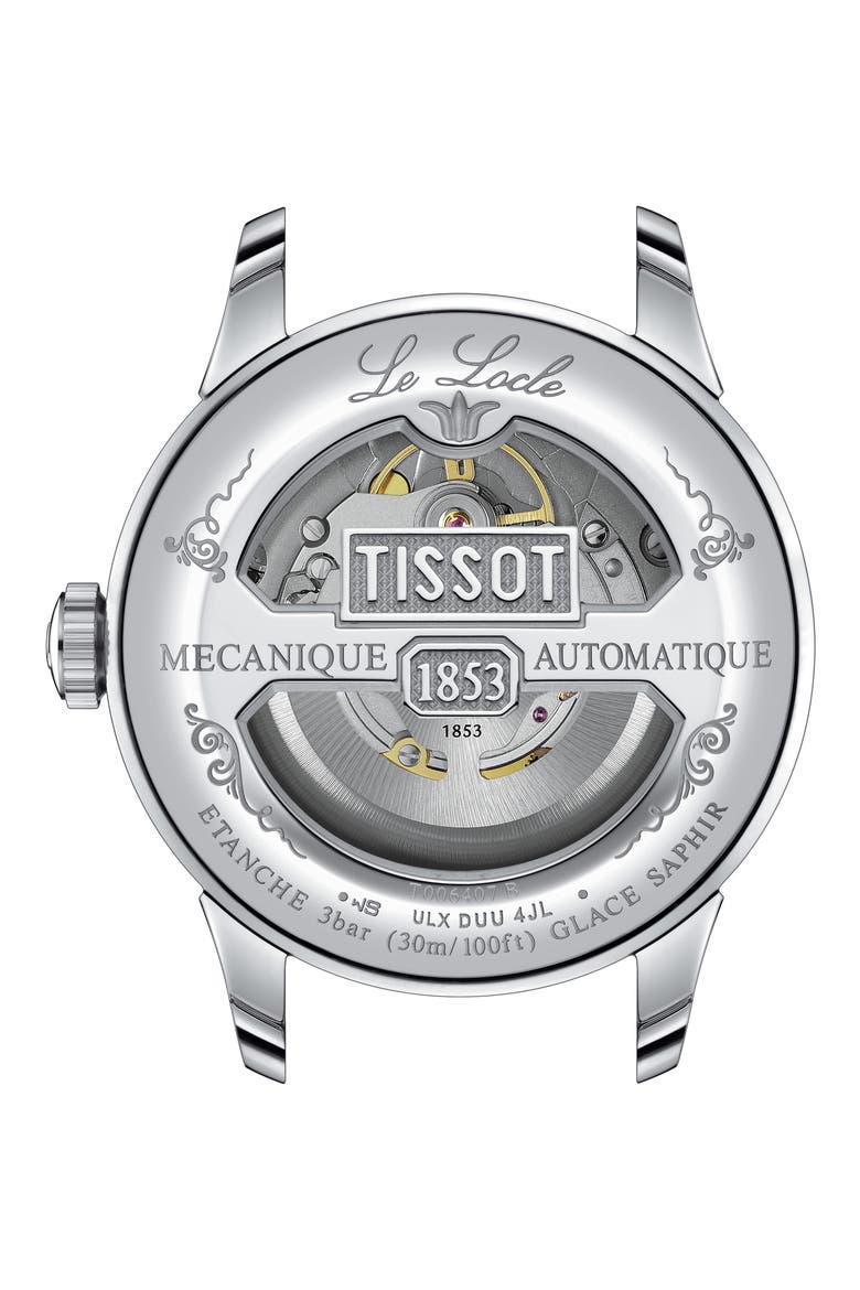 Le Locle Powermatic 80 Automatic Bracelet Watch, 39mm, Alternate, color, SILVER