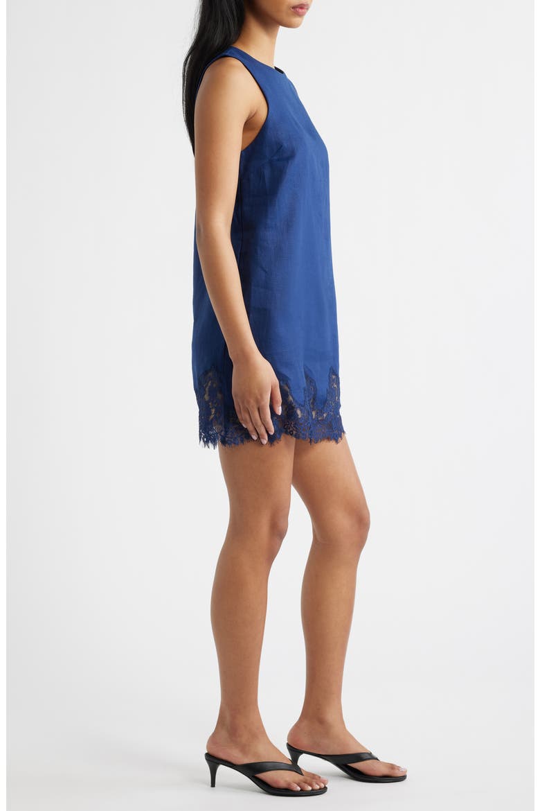 Jessalyn Linen Dress, Alternate, color, DANUBE