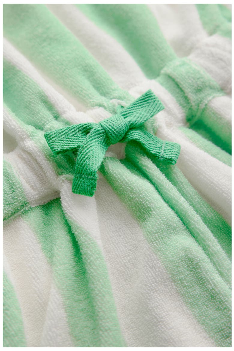 Kids' Stripe Terry Romper, Alternate, color, PALE GREEN STRIPE